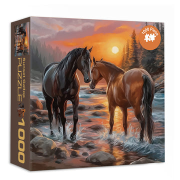 Sunset Gallop Jigsaw Puzzle 1000 piezas
